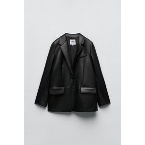 ZARA FAUX LEATHER BLAZER